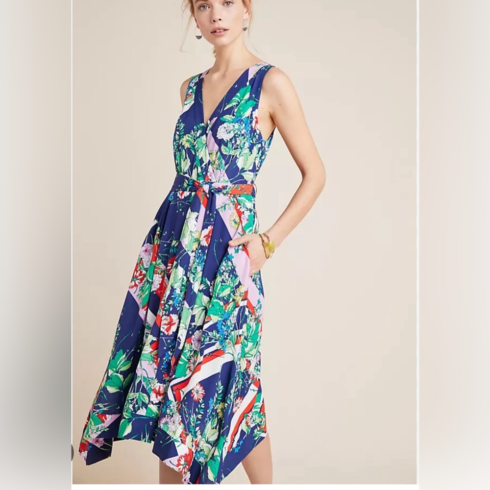 Anthropologie Maeve Spirited Midi Dress